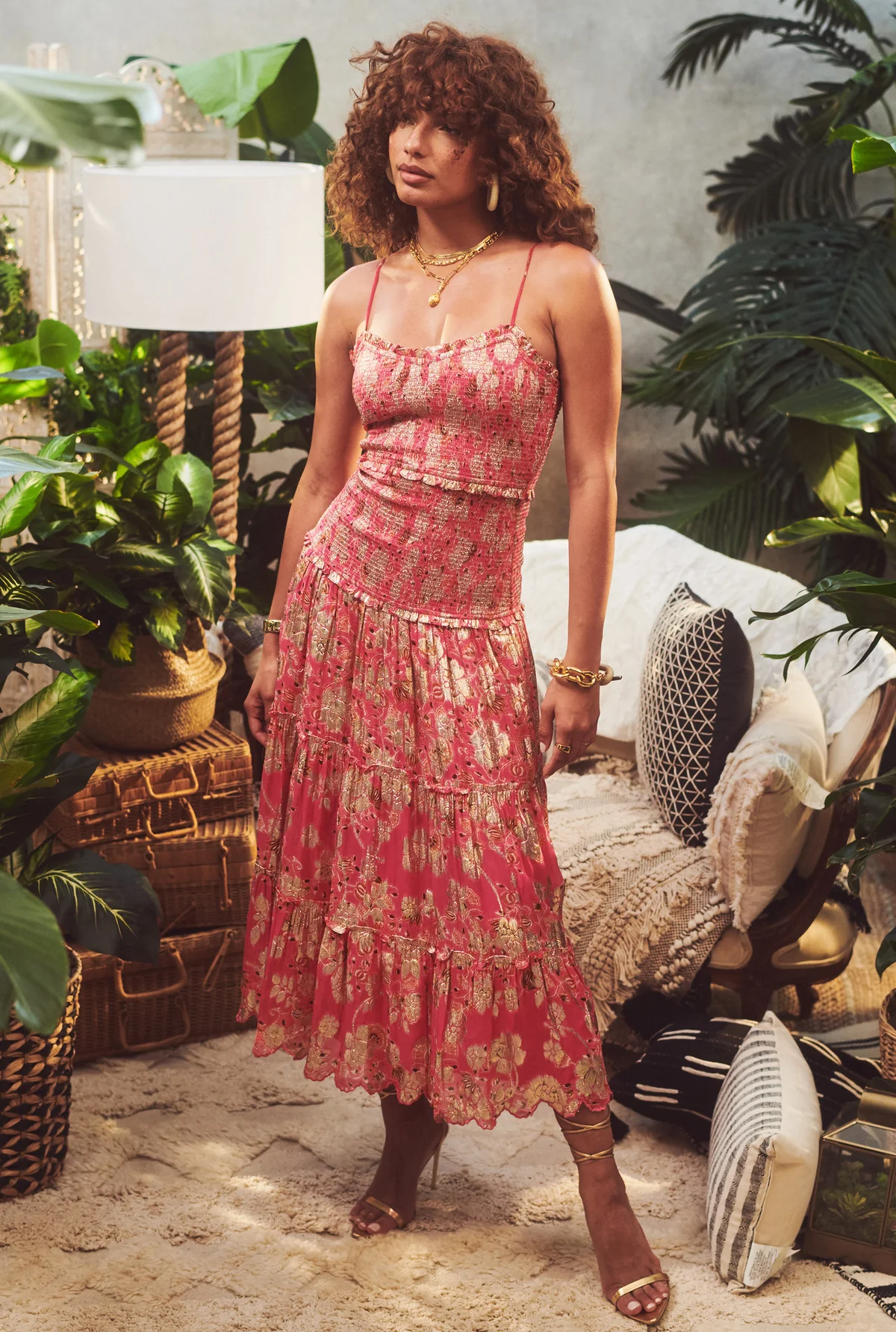 Nara Midi Dress by Hemant & Nandita