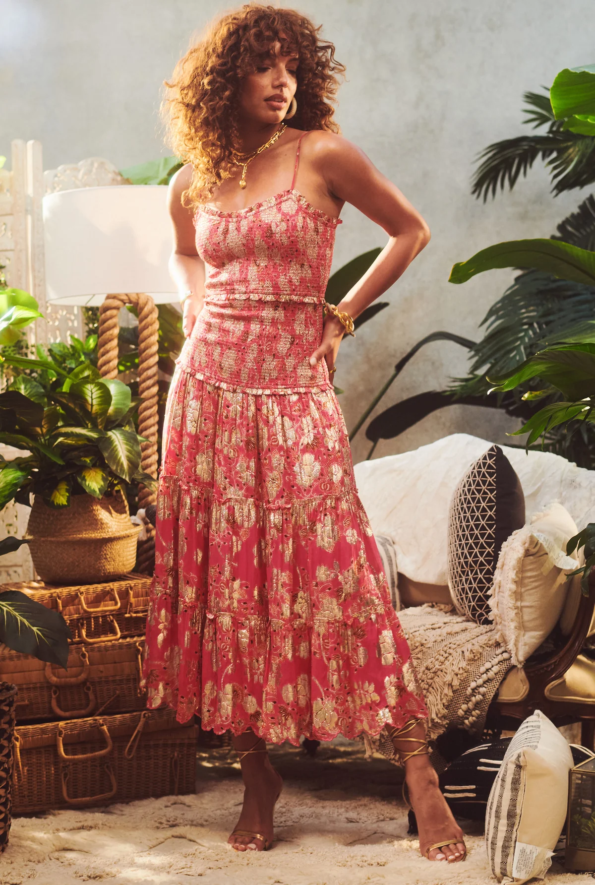 Nara Midi Dress by Hemant & Nandita