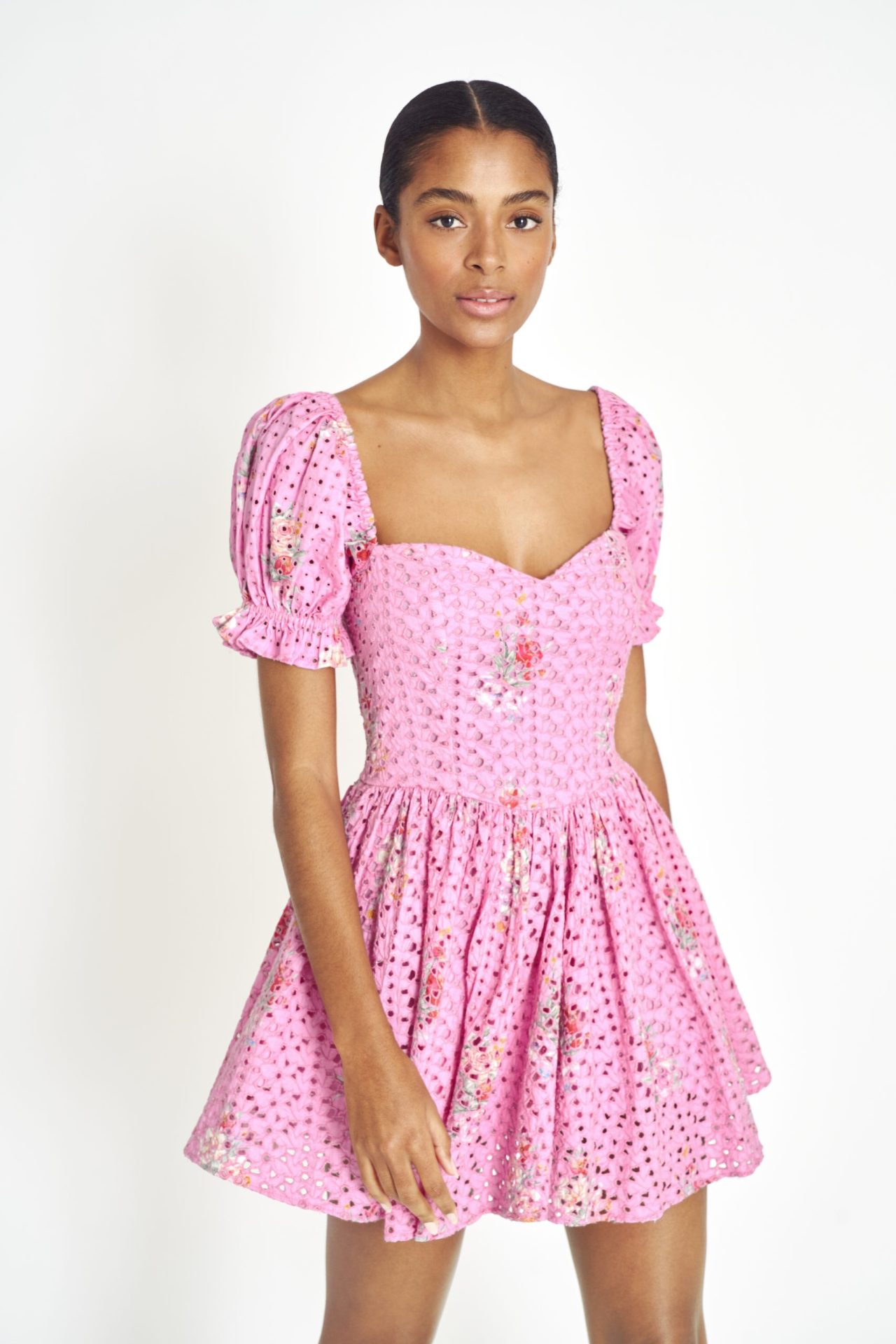 Altima Dress in Pink LoveShackFancy Pink Short Dress
