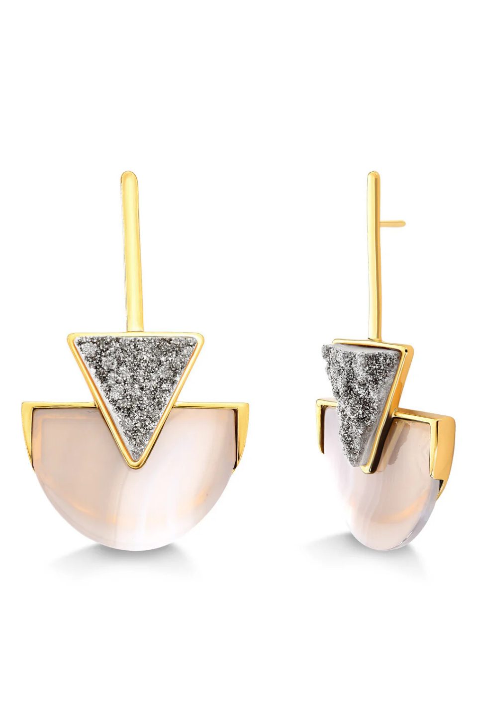 line triangle Earrings